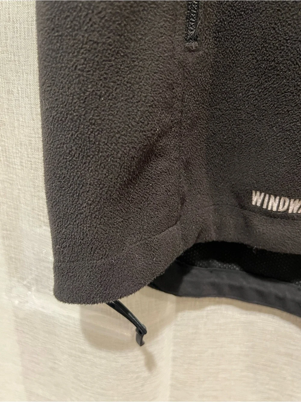 The North Face Black WindWall Fleece Vest - Full Zip, Men's Large